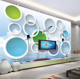新品欧式简约3D立体客厅餐厅沙发电视背景墙壁纸无纺布墙纸壁画