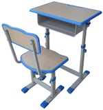 单人课桌椅套装厂家直销  高度可调节 儿童学校教学家用专供