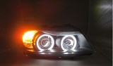 宝马3系E90大灯总成 改装透镜LED天使眼前大灯318i 320i 325i大灯
