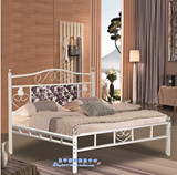 厂家直销铁双人床1.5米1.8 1.2米铁欧式床铁架床加固铁床板双人床
