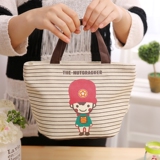 包邮 帆布小手提包韩版卡通可爱女化妆包便当包饭盒包袋妈咪包包