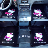 正版helloKitty汽车脚垫 kt凯蒂猫 汽车脚垫 可爱女士防滑脚垫