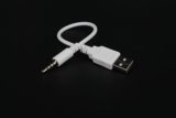 USB公转3.5MM公充电数据线电脑音响车载MP3蓝牙耳机充电器连接线