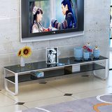 简约现代电视柜茶几组合套装钢化玻璃欧式小户型现代客厅电视机柜