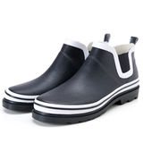 时尚男士雨鞋男款雨靴低帮防水防滑日韩版橡胶鞋短筒水鞋 黑色磨?