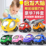 熊出没儿童Q版玩具车惯性回力车小汽车工程车婴儿益智玩具套装
