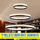 个性创意圆形大气LED客厅吊灯 简约时尚卧室灯阳台餐厅灯饰过道灯