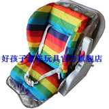 婴儿推车通用坐垫 儿童防水彩虹座垫 宝宝餐椅安全座椅棉垫子