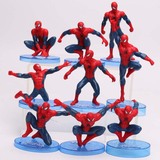 超凡蜘蛛侠玩具 手办可动人偶 公仔模型摆件玩具9款PVC一套礼物