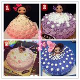 天津同城蛋糕速递 迷糊娃娃 芭比娃娃 宝宝周岁生日蛋糕