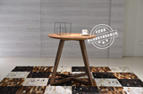 创意勾脚餐台 北欧现代饭桌水曲柳实木餐桌圆形餐桌客厅桌咖啡桌