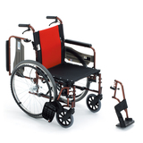 三贵Miki手动轮椅车 MCVWSW-49JL 轻便折叠 扶手PU免充气轮胎BF