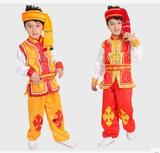 儿童男孩苗族演出服少数民族男童少儿傣族土家族黎族竹竿舞蹈服装
