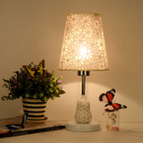 创意现代简约欧式陶瓷小台灯卧室床头灯 时尚婚庆调光LED装饰节能