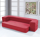 日式懒人地板沙发床儿童沙发多功能榻榻米积木单双人小户型床尾凳
