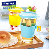 Glasslock韩国进口钢化玻璃水杯办公杯情侣杯果汁杯500ml