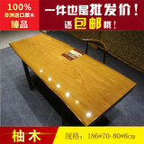柚木王大板金丝现货原木家具板材实木办公桌餐桌茶桌书桌茶台画案