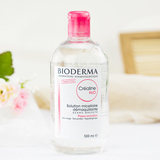 包邮 法国Bioderma贝德玛卸妆水/液500ml 脸部温和深层清洁 粉水