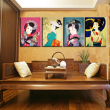榻榻米装饰画日式风格餐厅画日本料理店烤肉店壁画挂画 仕女图