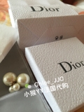 法国专柜代购 Dior 经典白珍珠双面耳钉 时尚气质 爆款