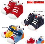日本代购mikihouse宝宝婴幼儿学步鞋 拼色童鞋一二段 11.5~14.5cm