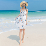 2016夏新款雪纺沙滩裙显瘦短裙海边度假裙子波西米亚连衣裙