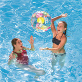 亏本冲冠原装正品INTEX充气沙滩球戏水玩具球 加厚透明海滩球手球