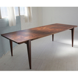 北欧老榆木原木大板餐桌 简约现代风格纯实木会议桌书桌画桌 包邮
