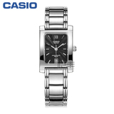 卡西欧简约方形钢带指针男表BEM-100D-1A男士手表