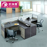 办公家具4人办公桌简约现代2人员工桌6人屏风隔断职员桌 电脑桌