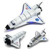 彩珀 哥伦比亚 穿梭机 太空飞船 航天飞机 合金回力模型玩具