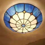 欧式简约蒂凡尼地中海吸顶灯温馨儿童房卧室阳台餐厅LED圆形灯具