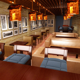 美式乡村咖啡馆酒吧吧台吊灯个性创意复古餐厅艺术吊灯麻绳装饰灯