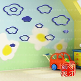 饰贴画创意云朵亚克力3D水晶立体墙贴卧室儿童房背景幼儿园卡通装