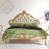 雅代罗欧式实木雕花双人床法式意大利公主床别墅小户型婚床新款