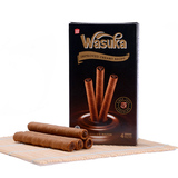 【天猫超市】Wasuka哇酥咔 巧克力味爆浆威化卷48g 印尼进口蛋卷