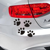 可爱猫狗脚印爪印 车身贴 卡通搞笑盖划痕 刮痕个性反光汽车贴纸
