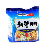 【天猫超市】韩国进口 九日方便面海鲜风味125g*5包 拉面泡面速食
