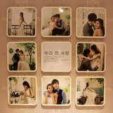 韩国九宫格照片墙创意客厅画框组合婚纱照片放大制作儿童相框挂墙