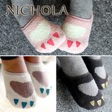 韩国代购婴儿袜子进口正品宝宝袜子秋冬雪尼尔袜套地板袜防滑保暖