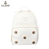 商场代购ELAND韩国衣恋新款时尚铆钉双肩背包EEAK5A805M专柜正品