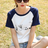 2016夏季新款韩版大码女装胖mm半袖上衣服纯棉短袖T恤打底小衫潮