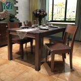 美式乡村橡木餐桌 美式实木餐桌 长方形餐桌 餐厅家具定制定做