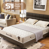 SweetNight席梦思弹簧床垫亚麻布边透气环保独立弹簧床垫