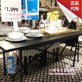 宜家代购IKEA咖啡馆家具餐桌尺寸 170x78 厘米黑褐色代购费75