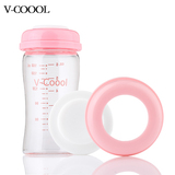 V-Coool母乳储奶瓶 母乳保鲜瓶玻璃宽口径母乳存奶瓶150ml包邮