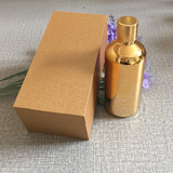 精油瓶100ml胶囊瓶子 药瓶子 瓶分装玻璃瓶金色空瓶 带包装木盒