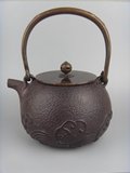 热卖古玩铁壶茶具烧水壶日式铁壶铜盖铁器手工壶无涂层养生老铁壶