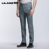 Lilanz/利郎夏季休闲裤 男士中腰直筒休闲薄款长裤4XSL606