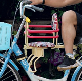 cb电动自行车 专用座椅 铁质安全舒适 带防护栏脚蹬